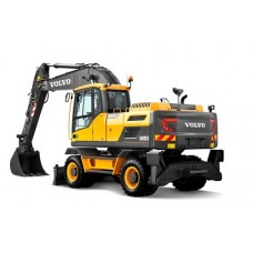 بیل چرخ لاستیکی ولوو مدل EW205D