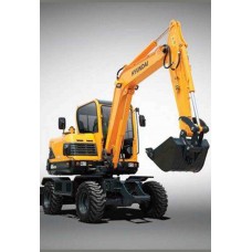 مینی بیل چرخ لاستیکی هیوندایی R60W-9S
